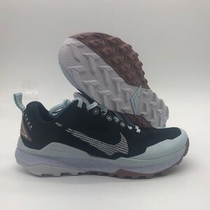 W Nike React WildHorse 8 Black/Blue DR2689-004 NWOB